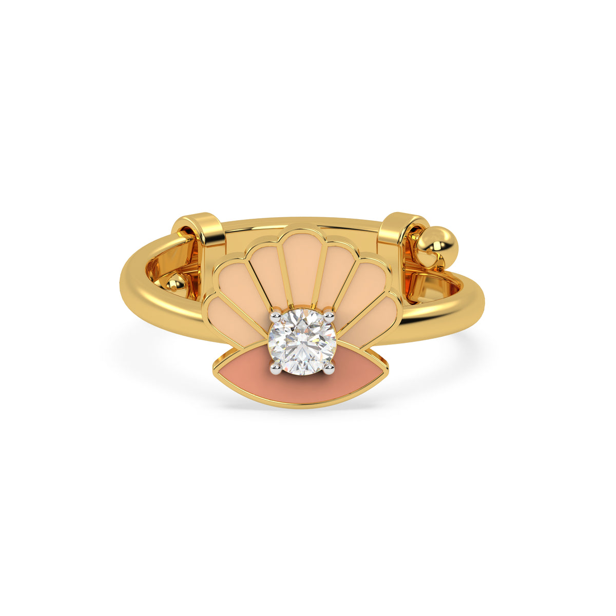 Ocean Breeze Shell Sparkle Ring