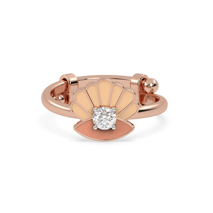 Ocean Breeze Shell Sparkle Ring