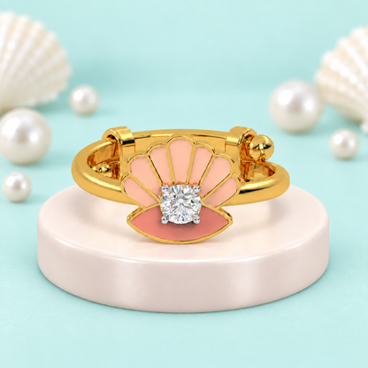 Ocean Breeze Shell Sparkle Ring