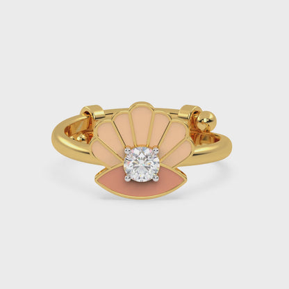 Ocean Breeze Shell Sparkle Ring